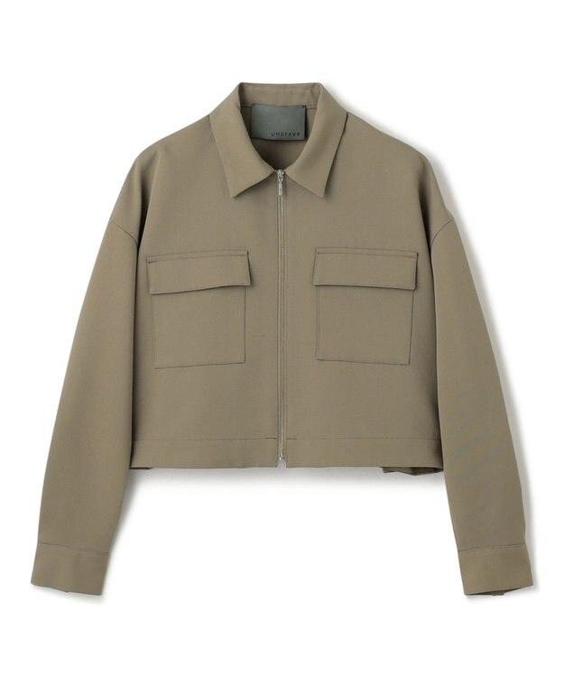 uncrave 【吸水速乾・洗濯機洗い可】エコ ドライ チノ ブルゾン（uncrave STANDARD） ライトカーキ