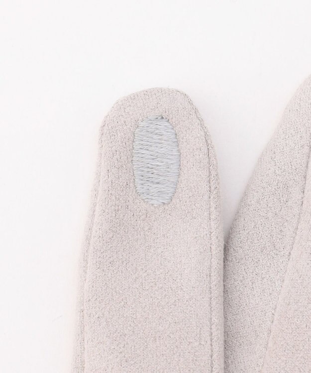 ANY SIS シャインストーン グローブ ライトグレー