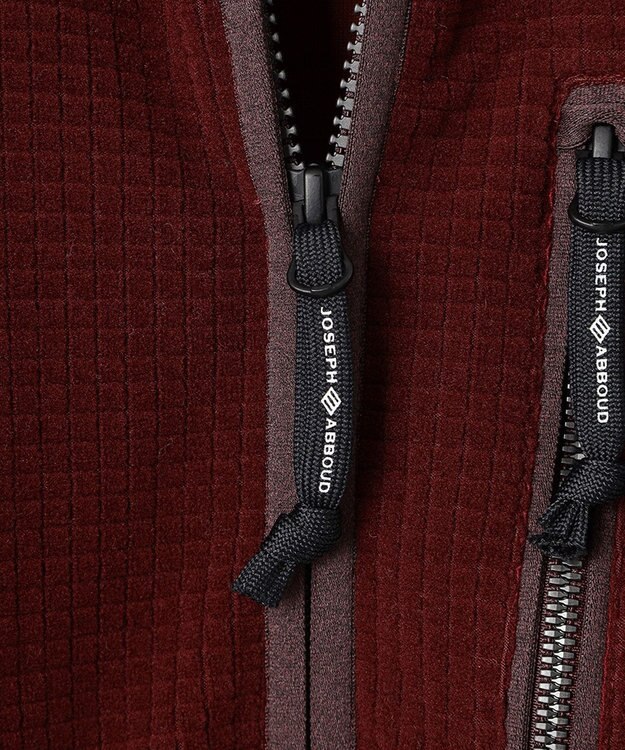 JOSEPH ABBOUD MOUNTAIN 【UNISEX】ポーラテックブロックフリース ワイン系