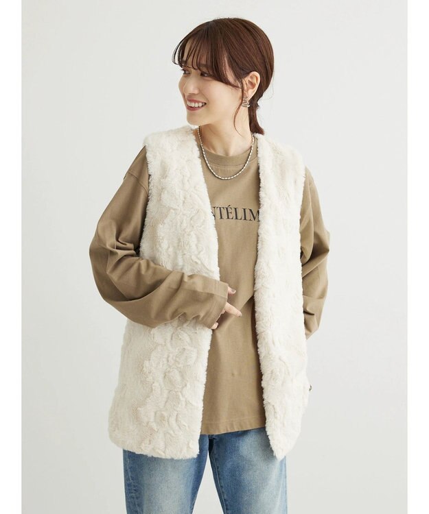 Green Parks オーバーサイズロゴチュニック Khaki