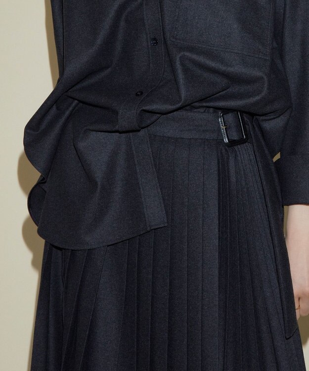 BEIGE， 【10th Anniversary】FLANNEL / プリーツスカート C Gray