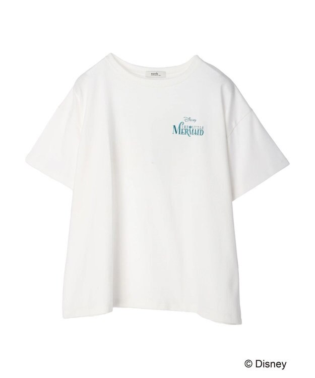 earth music&ecology リトル・マーメイド / プリントTee Off White