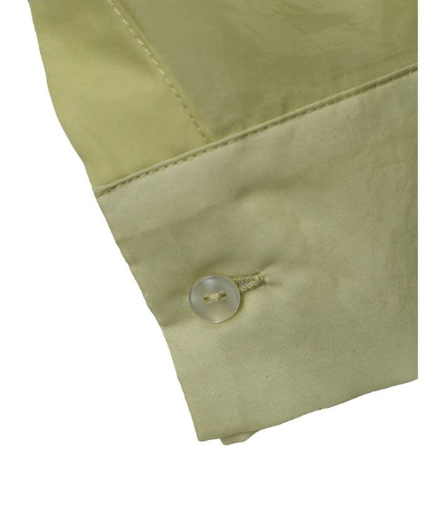 earth music&ecology ソデスリットクロップドシャツ Lime Green