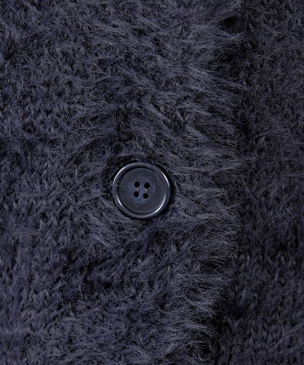 Tiaclasse 【洗える】シャギーニットカーディガン グレー