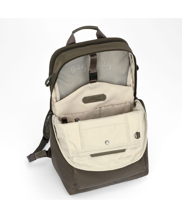 ACE BAGS & LUGGAGE W&.Day/Night ポッケス ハグリュック A4サイズ 14.0インチPC収納 20212 ダブルアンドデイナイト アッシュブラウン