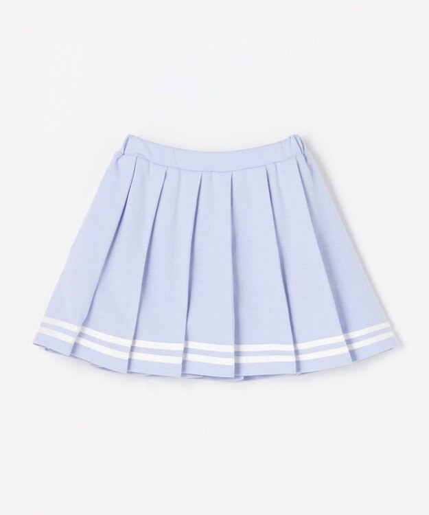 ANY KIDS 【洗濯機可能/吸汗速乾】ドライタッチ プリーツスカパン サックスブルー