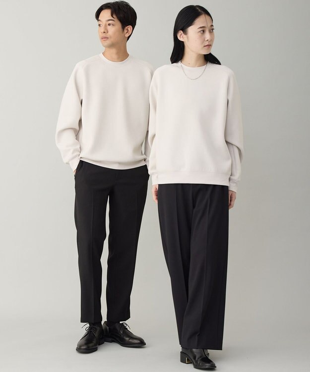 UNFILO MENS 【男女兼用】BEAUTY FORM JERSEY クルー グレージュ