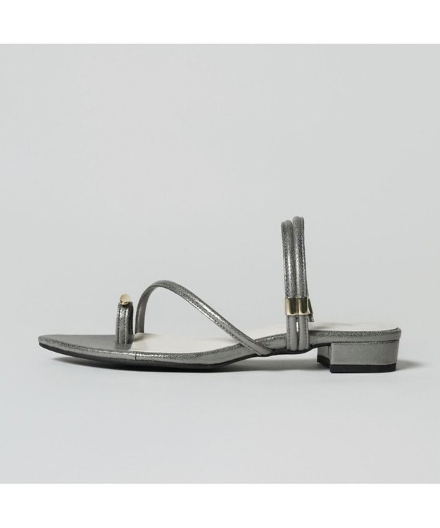 MODE ET JACOMO <carino>トングサンダル ダークシルバー