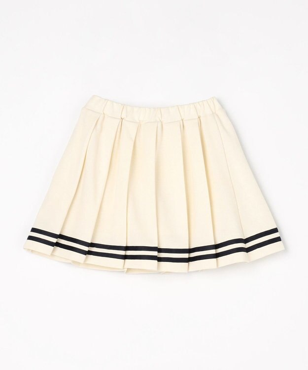 ANY KIDS 【洗濯機可能/吸汗速乾】ドライタッチ プリーツスカパン エクリュ