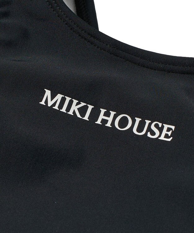 MIKI HOUSE HOT BISCUITS 【ミキハウス】【80-90cm】グレコ水着 黒×白