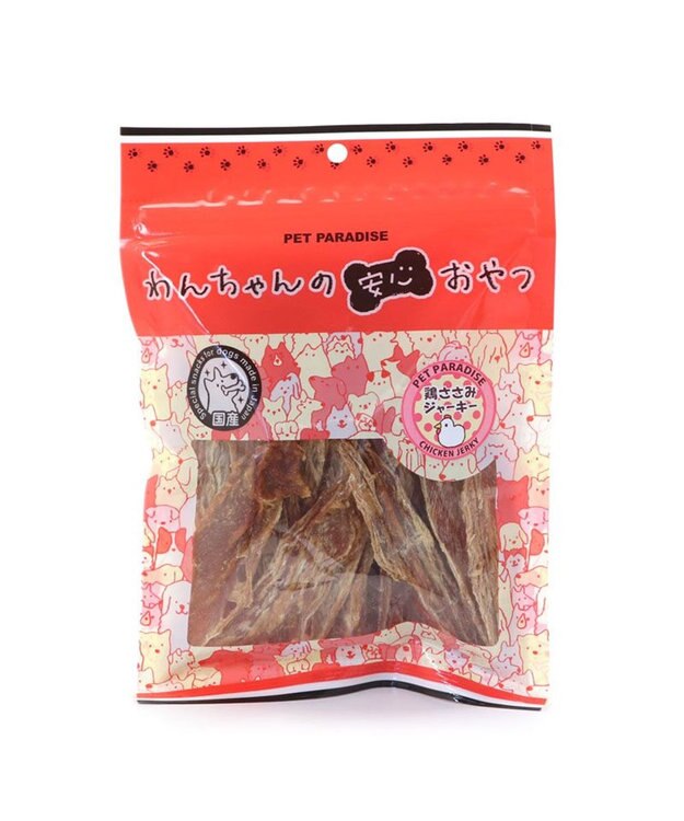 PET PARADISE  鶏ささみ ジャーキー 大袋 140g 国産 -