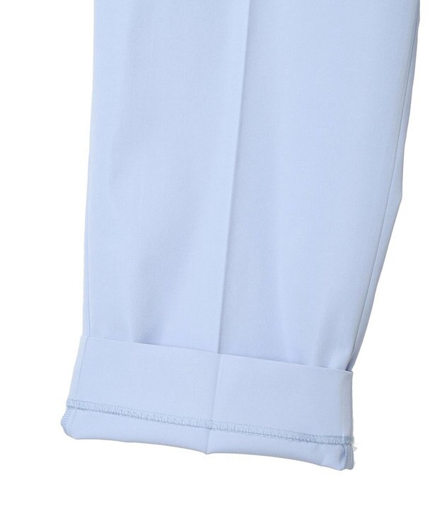 Green Parks きれいシルエットパンツ（ワイドストレート） Sax