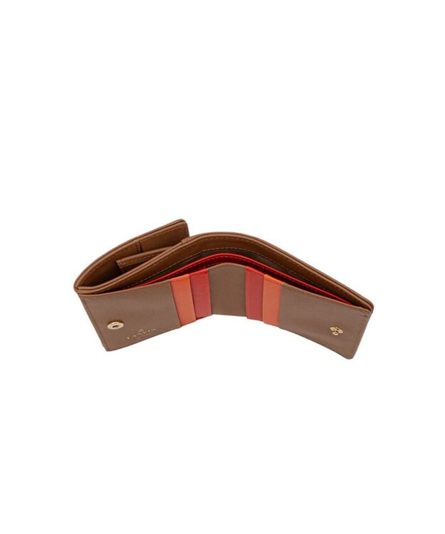 LANVIN en Bleu リュクサンブールカラー 外ボックス二つ折り財布 ブラウン