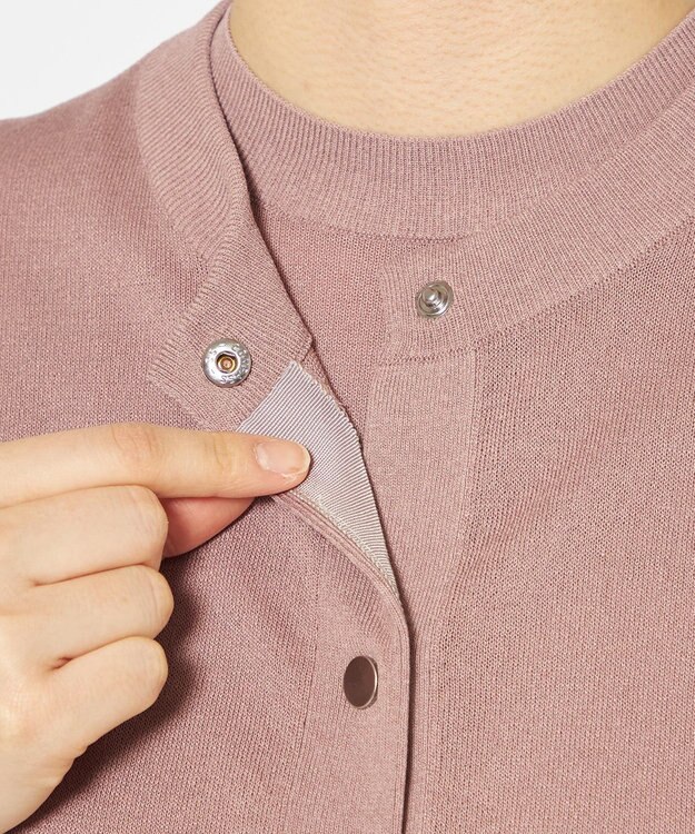 uncrave 【手洗い可】シアー ニットカーディガン（uncrave STANDARD） ピンク