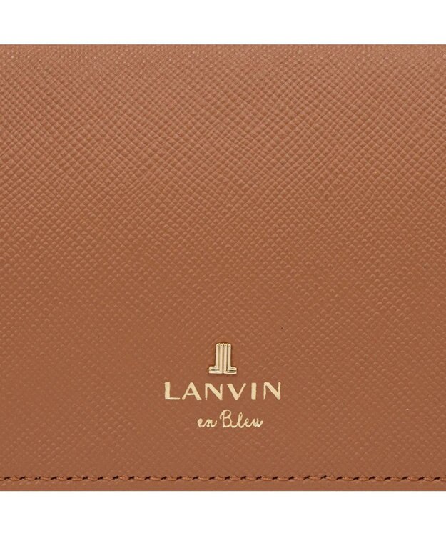 LANVIN en Bleu リュクサンブールカラー 外ボックス二つ折り財布 ブラウン