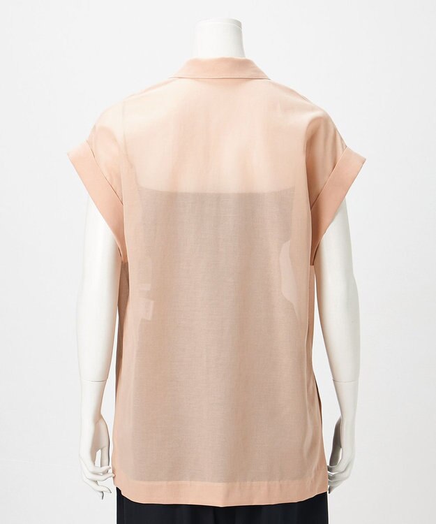 23区 【GOLD LABEL】コットンオーガンジー シアー ジレ ピンク系