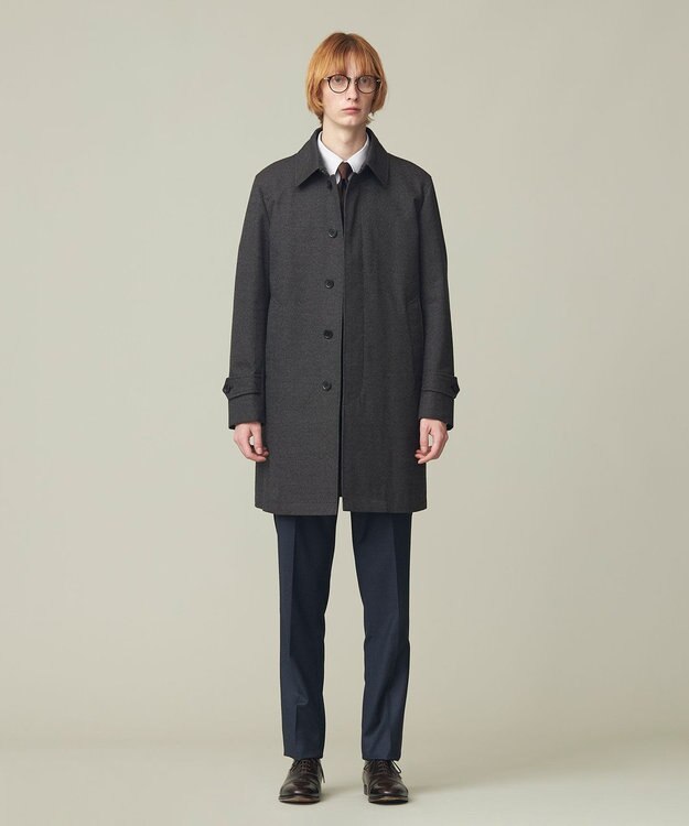 J.PRESS MEN 【クライメートレイヤー/デタッチャブルライナー】スタンドフォールカラーコート ダークブラウン系8