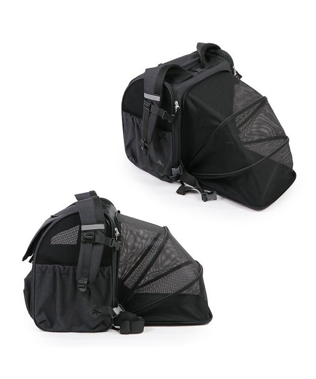 PET PARADISE ペットパラダイス 折畳み ハウスリュック 小型犬 ブラック