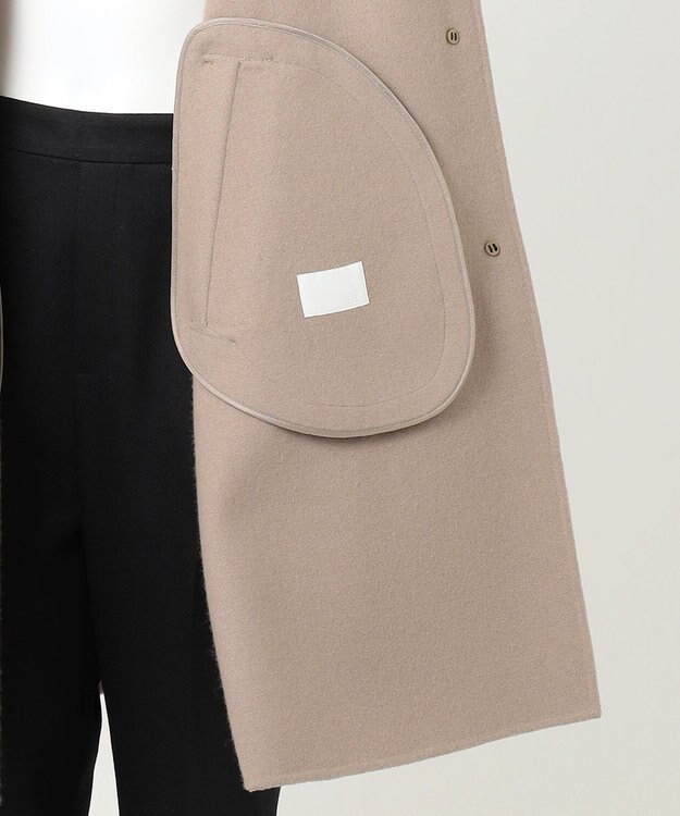 23区 L 【R(アール)】ショートリバー スタンドカラーコート ベージュ系