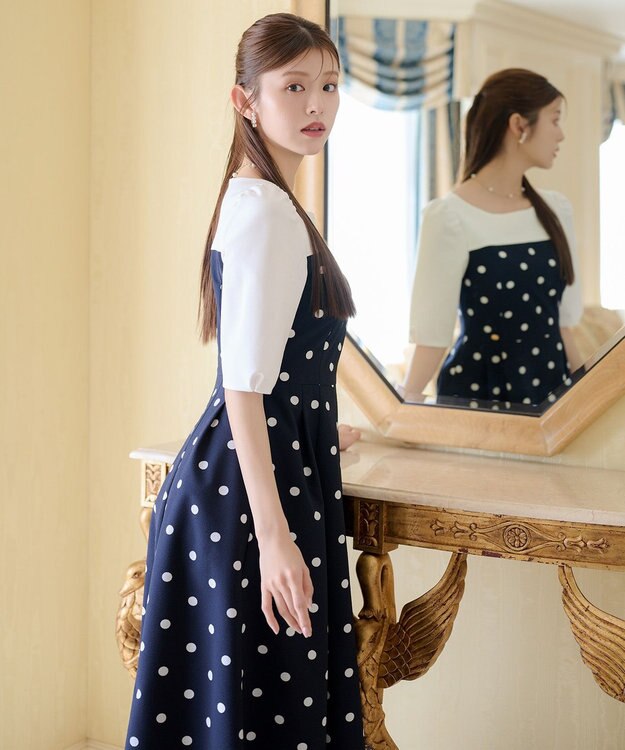 TOCCA 【鈴木ゆうかさん着用】RAIN GROW ドレス ネイビー系5