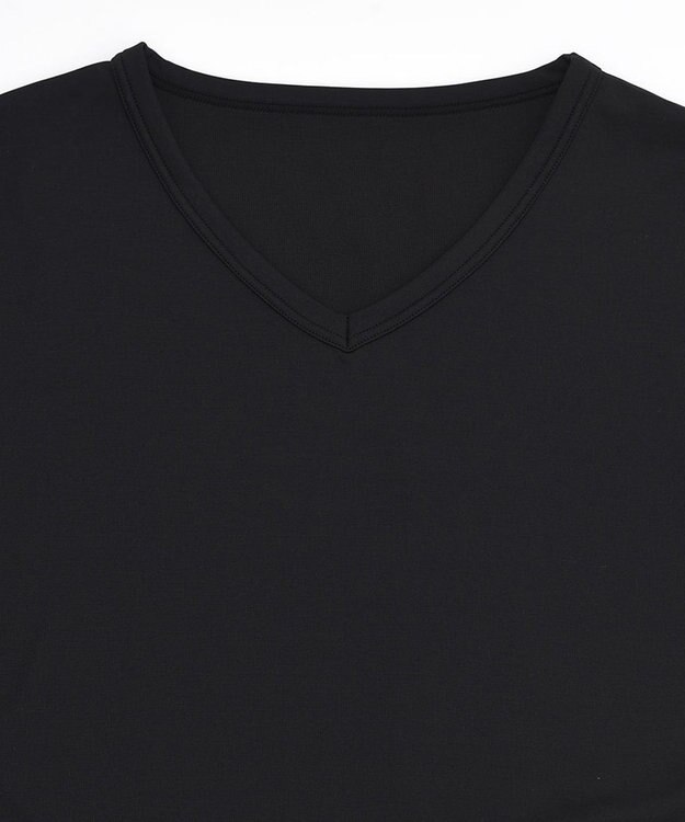 WACOAL MEN WACOAL MEN 【ウォームインナー】 Vネック 8分袖 あったかインナー 保温性 後裾長め設計 肌側微起毛 インナー WL5801 /ワコールメン ブラック