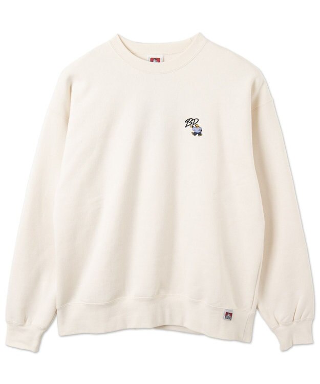 WEGO 【ユニセックス着用ITEM/裏起毛】別注BENDAVISワンポイントプルオーバー オフホワイト