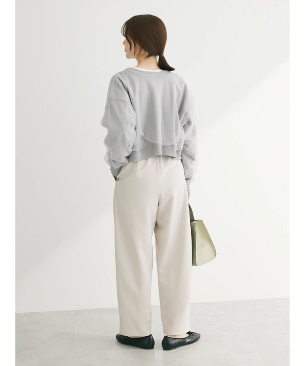 Green Parks ・ＥＬＥＮＣＡＲＥ　ＤＵＥ　２ｗａｙチュールレイヤーカーデ Gray