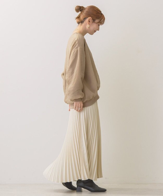 AMERICAN HOLIC オーガンジーレイヤードスウェット Mocha