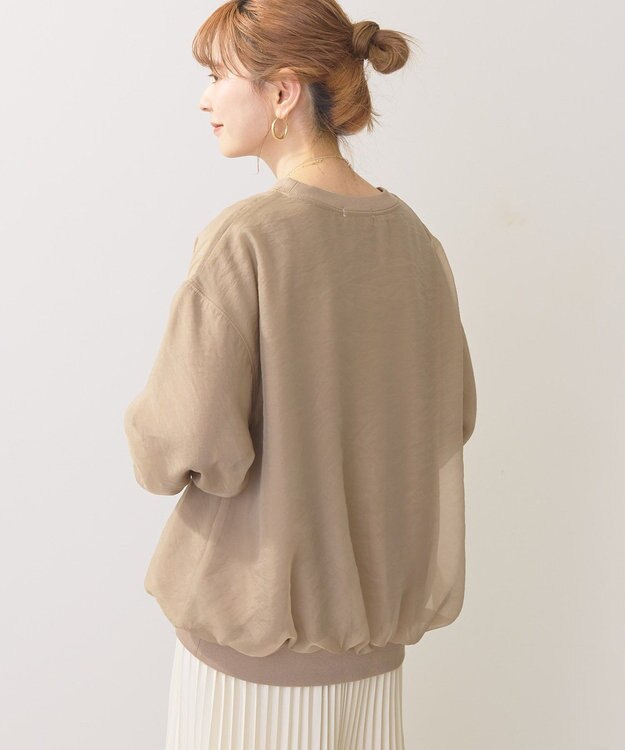 AMERICAN HOLIC オーガンジーレイヤードスウェット Mocha