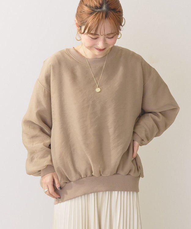 AMERICAN HOLIC オーガンジーレイヤードスウェット Mocha