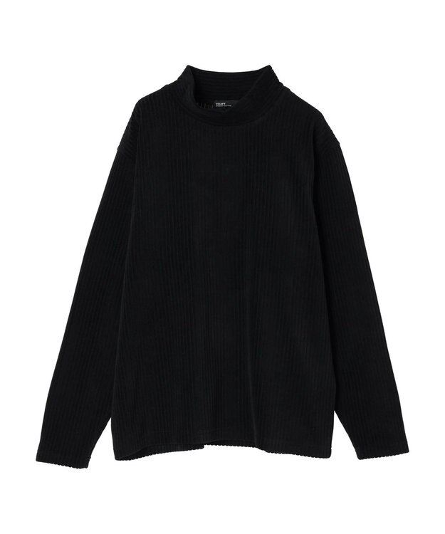CRAFT STANDARD BOUTIQUE カットコールＭＯＣネックプルオーバー Black