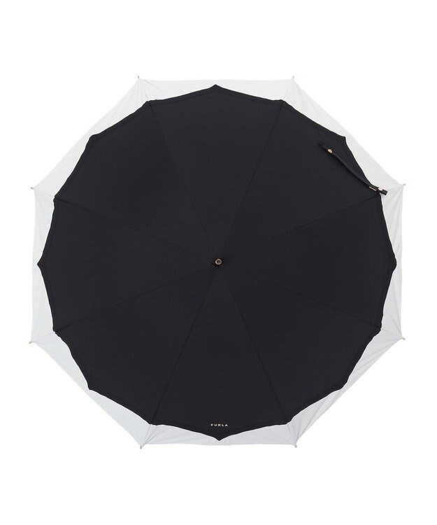 MOONBAT 【フルラ （FURLA）】晴雨兼用日傘　バイカラーキルティングステッチ ブラック