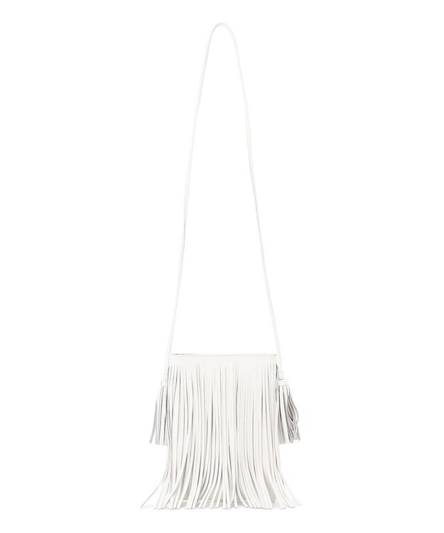 23区 NOMADIS DANCE タッセル ミニ ショルダーバッグ ホワイト系