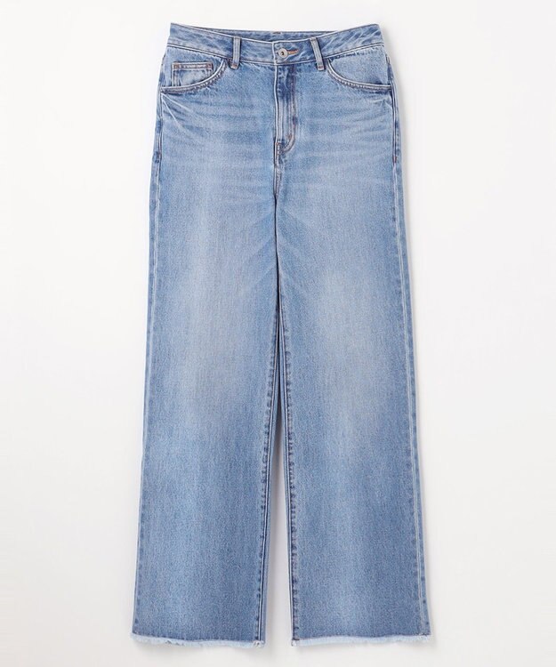 GRACE CONTINENTAL ルーズフレアデニムパンツ インディゴ