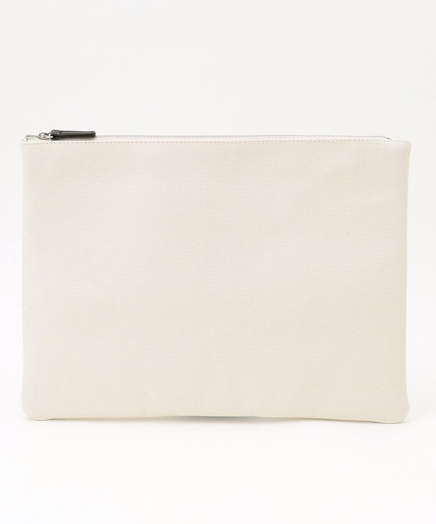 ICB ポーチ付き キャンバストート バッグ アイボリー系