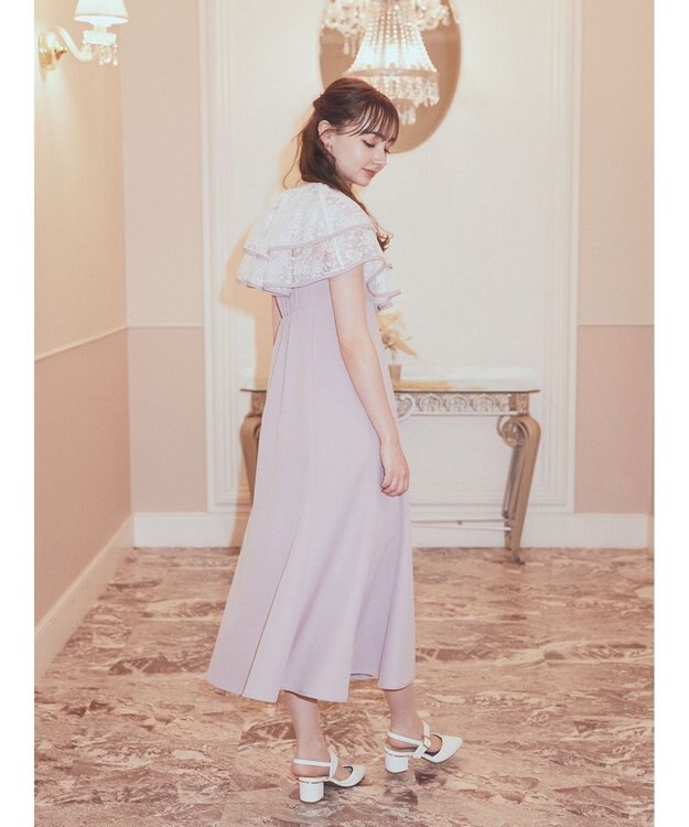 earth music&ecology ＳＥＴ２点レースボレロ＋キャミワンピース Pink