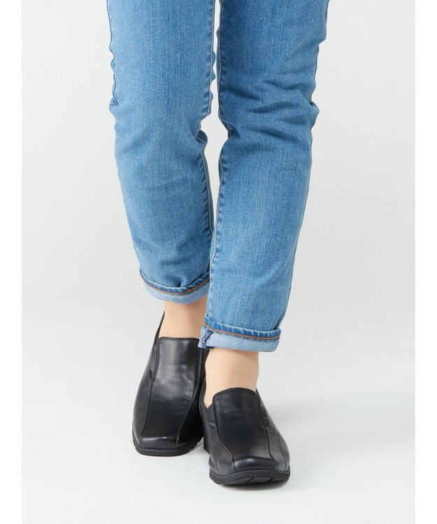 ASICS WALKING ペダラウォーキングシューズ 3E ヒール高3.5cm ブラック系