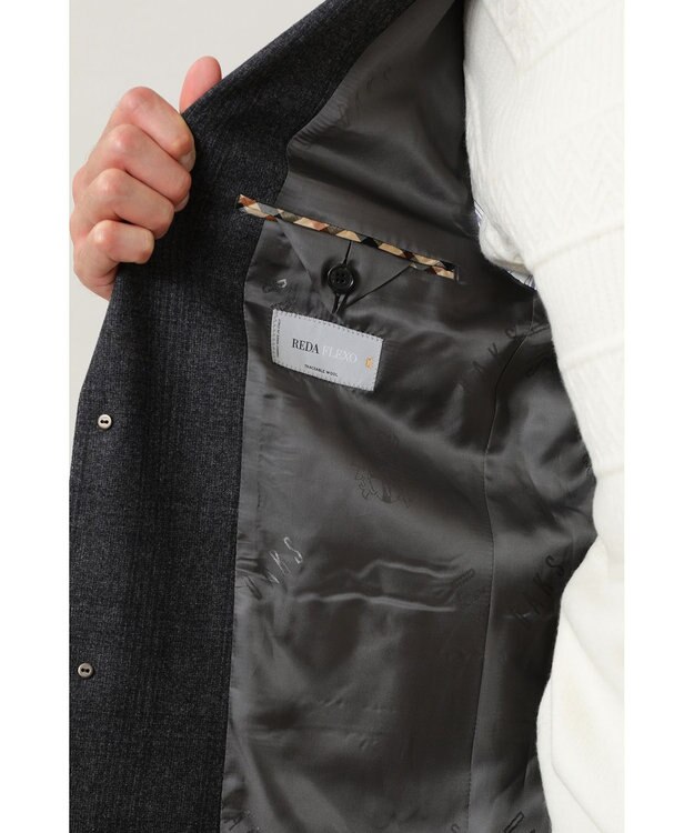 DAKS ウールストレッチジャケット グレー