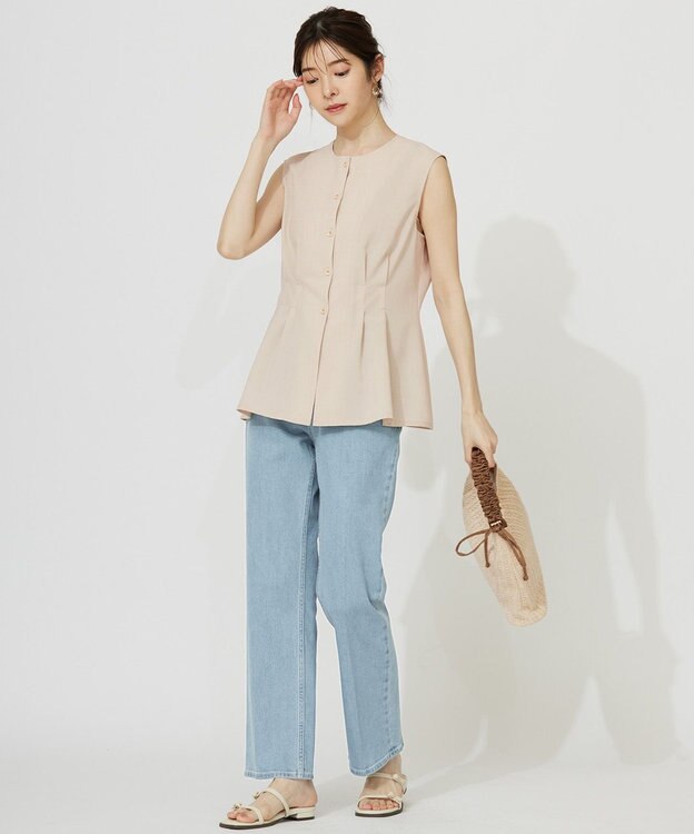 ANY SIS 【WEB・一部店舗限定】スイートクール ジレブラウス ライトベージュ