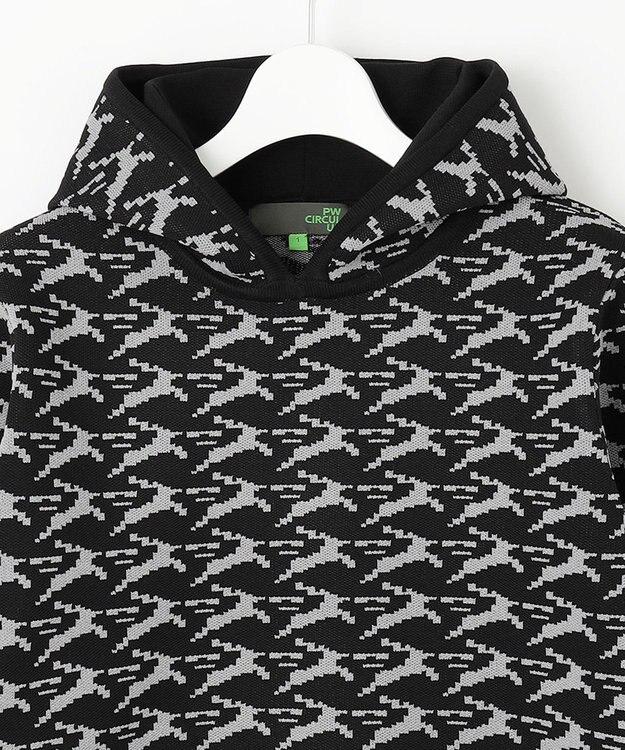 PW CIRCULUS 【イージーケア/軽量】【WOMEN】 MOFUモチーフ ニットフーディ ブラック系