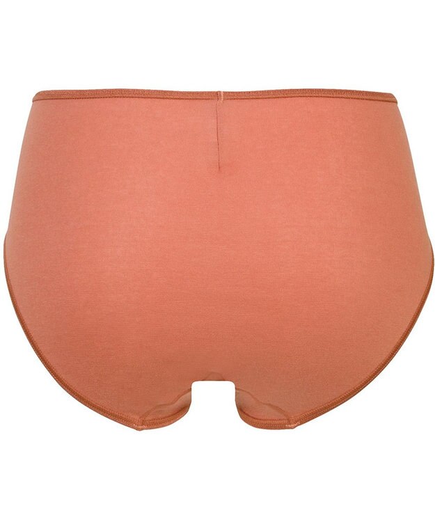 Wing ショーツ 【綿の贅沢オーガニック】 はきこみ丈ふつう EC2100 ウイング／ワコール オレンジ