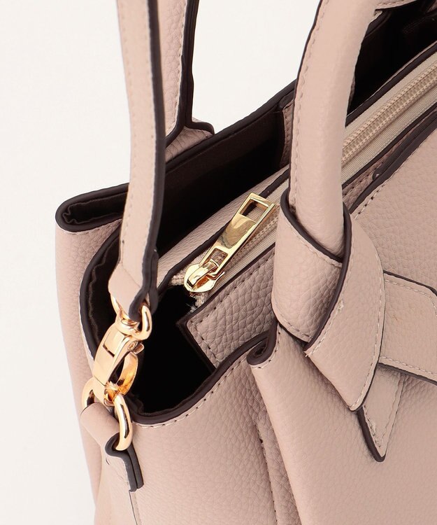 LA BAGAGERIE 【MONICA】リボンハンドルバッグ アイボリー