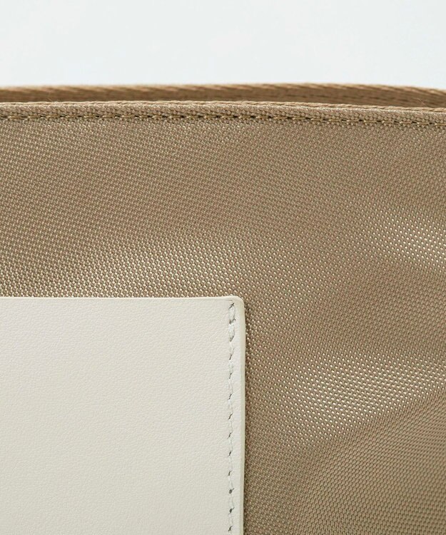 TOPKAPI 【Breath TOPKAPI sis】【WEB限定】ナイロン レザーポケット ミニ ショルダーバッグ 軽量 / CALM カーム　 ベージュ