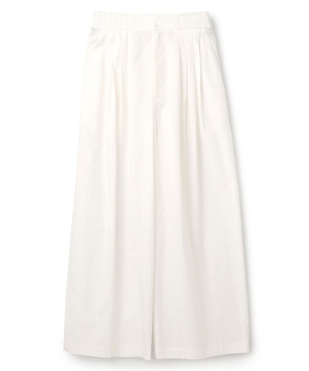 uncrave 【ご好評につき追加生産】カラータイプライター タックワイドパンツ（uncrave WHITE） オフ