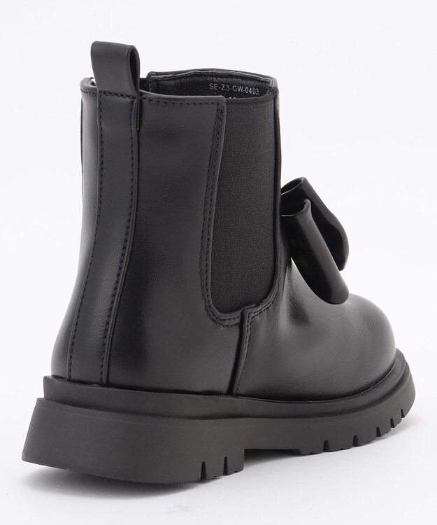 ANY KIDS リボンサイドゴアブーツ ブラック