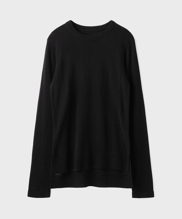 GRACE CONTINENTAL ボウ付ニットトップ ブラック