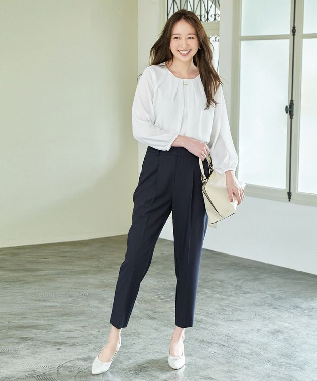 ANY 【2WAY】スクエアメタルハンドバッグ ベージュ