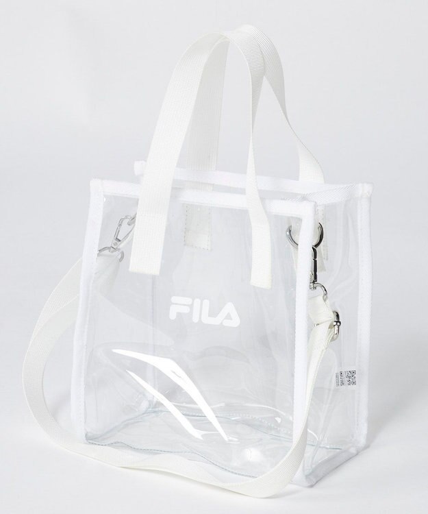 OP／FILA 【FILA】PVCロゴ2WAYバッグ ホワイト