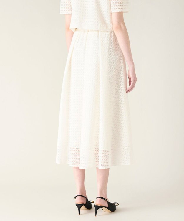 GRACE CONTINENTAL レースタックスカート ホワイト
