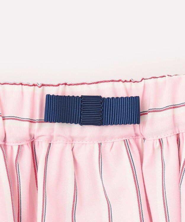 組曲 KIDS 【吸水速乾】【150-160cm】ストライプ スカート サックスブルー系1